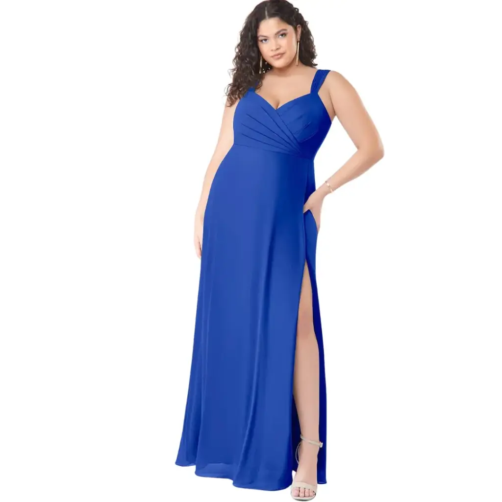 Vestido Azazie C Azul Rey T XXXL
