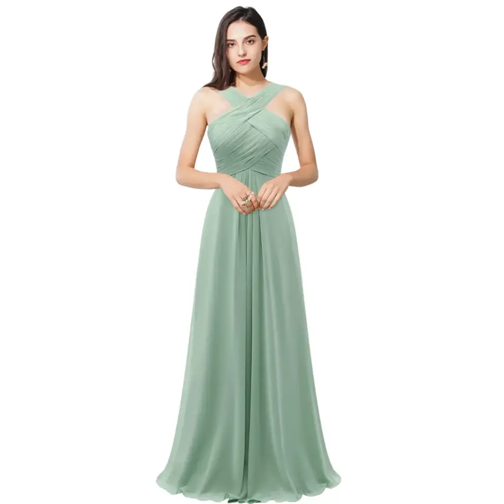 Vestido Azazie C Verde olivo T XXL
