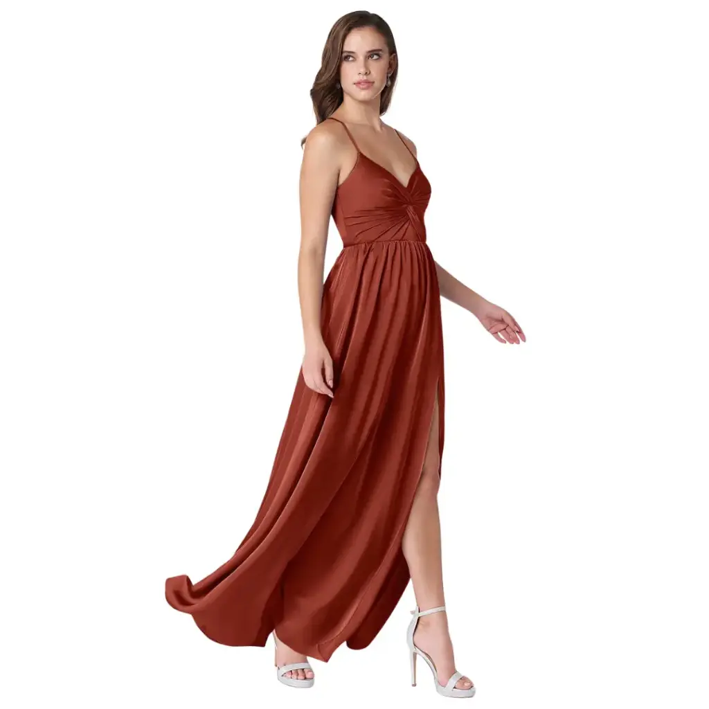 Vestido Azazie C Terracota C XXL