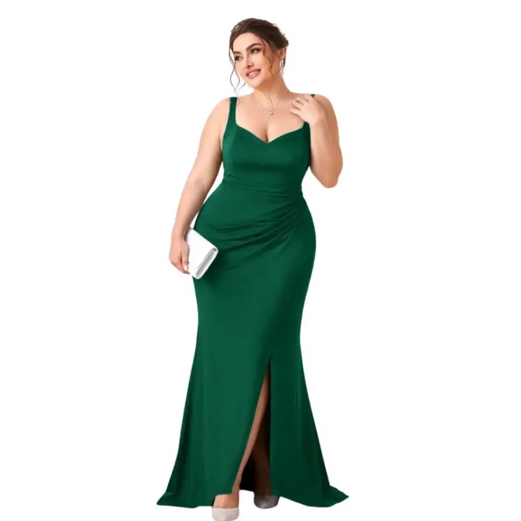Vestido Azazie C Verde esmeralda T XXL