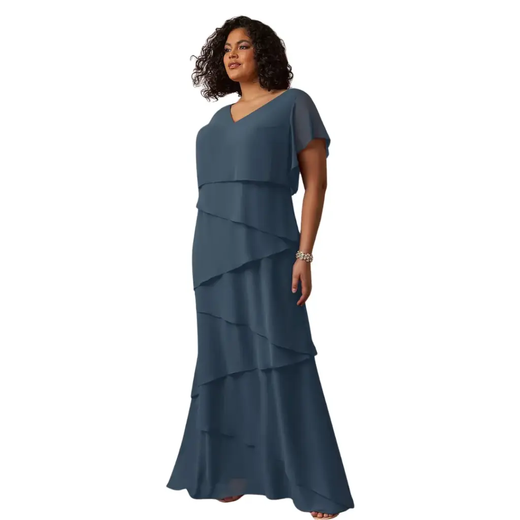 Vestido Azazie C Azul marino T 3XL