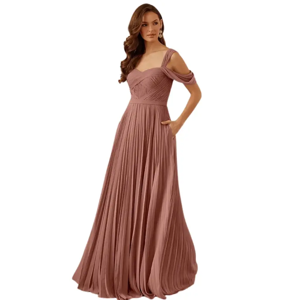 Vestido Azazie C Terracota T XL