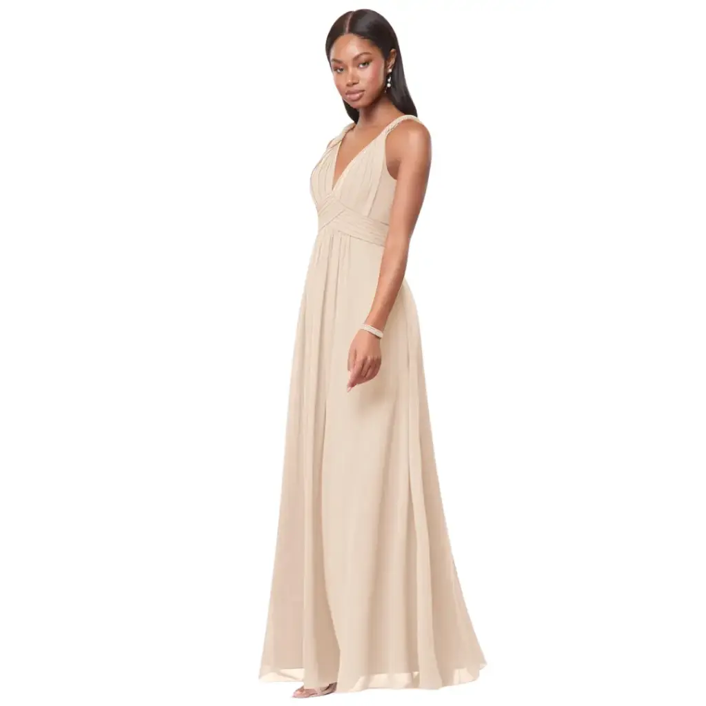 Vestido Azazie C Beige T XXL