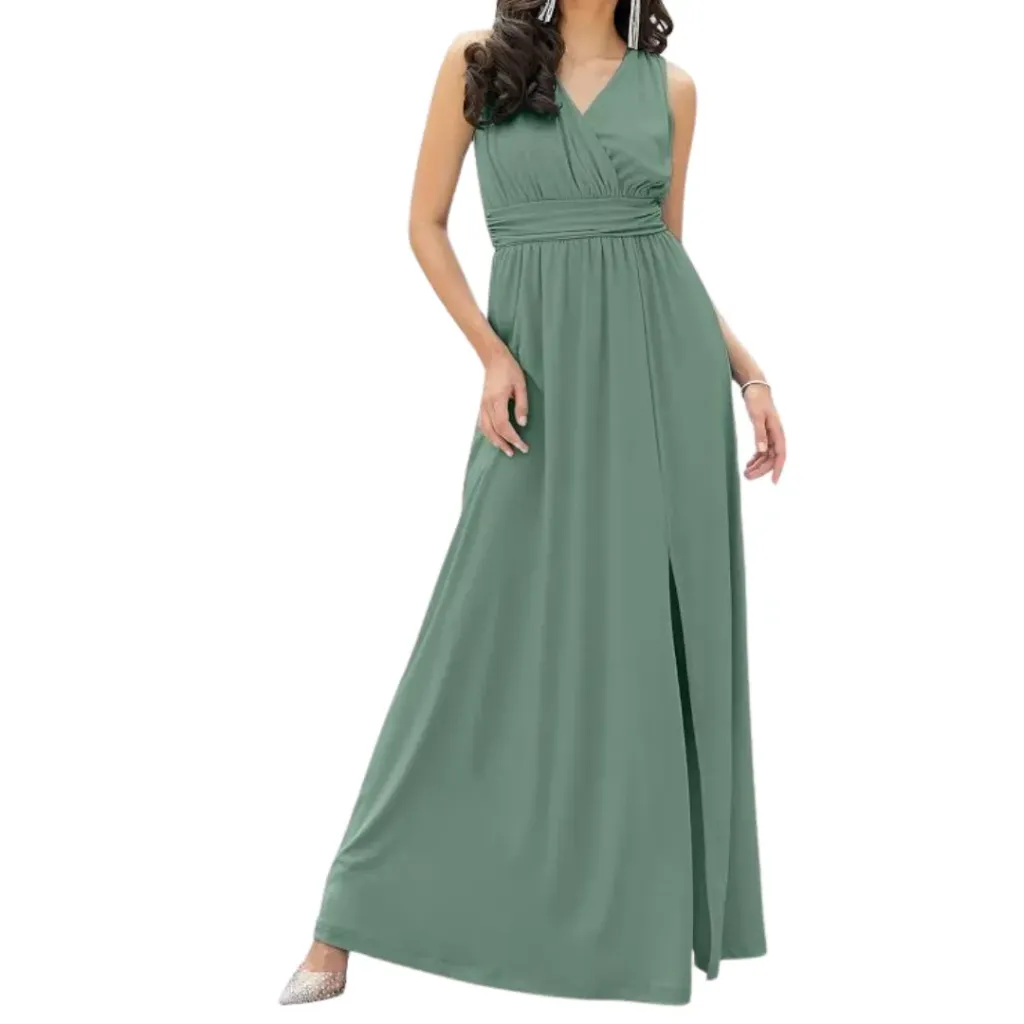 Vestido Azazie C Verde eucalipto T XL