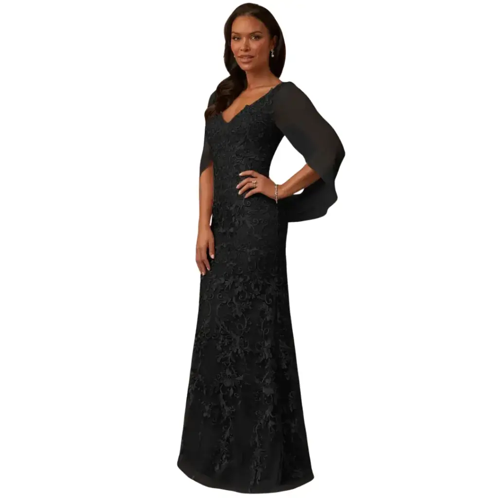 Vestido Azazie C Negro T M