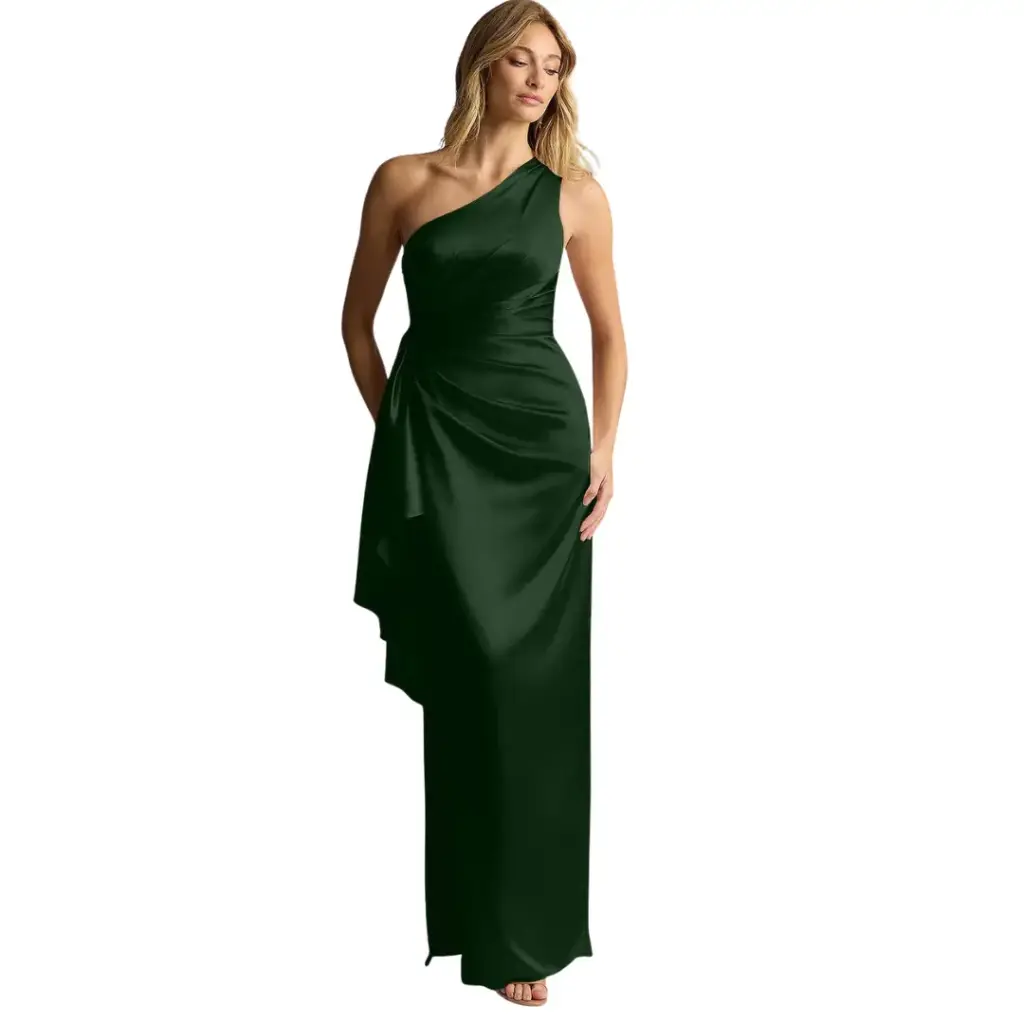 Vestido Azazie C Verde esmeralda T XL