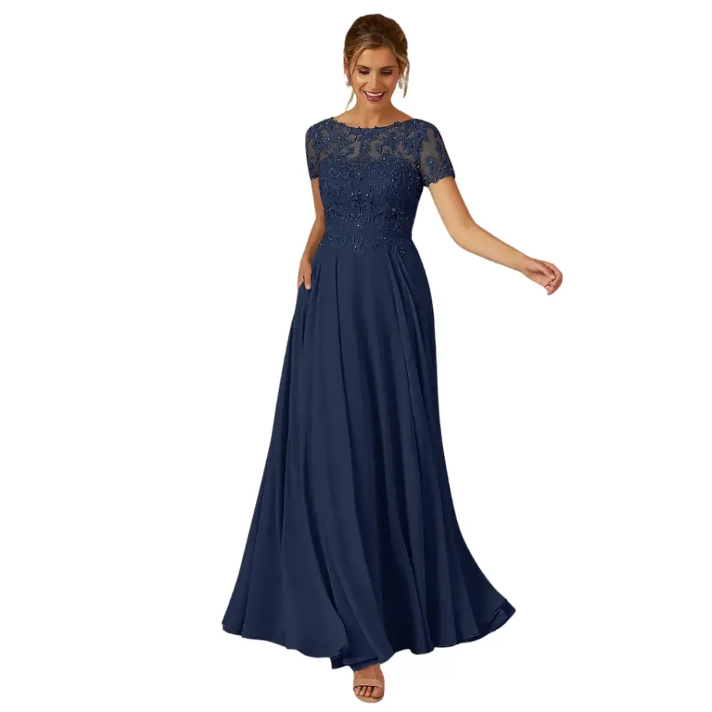 [011221] Vestido Azazie C Azul marino T M