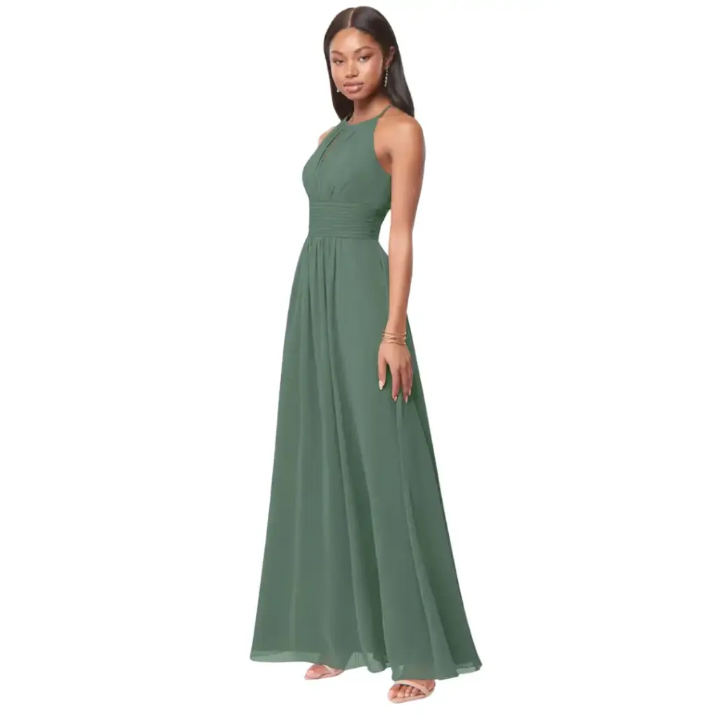 Vestido Azazie C Verde T L