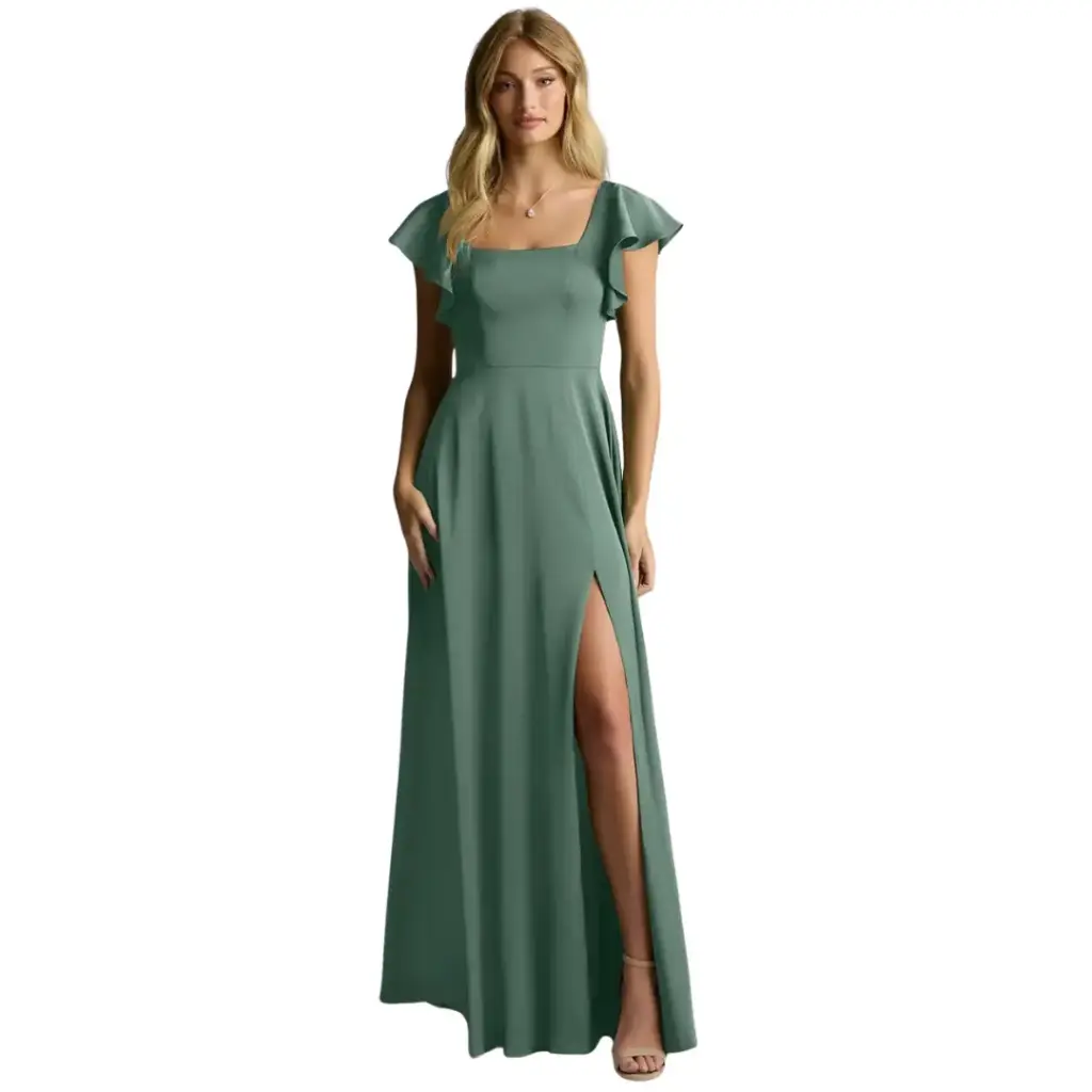 Vestido Azazie C Verde eucalypto T XL