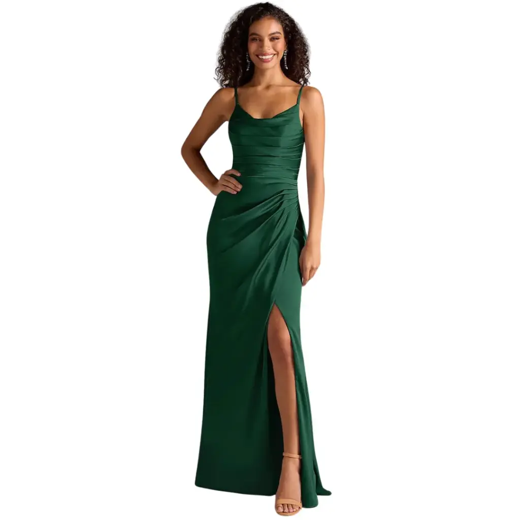Vestido Azazie C Verde T M