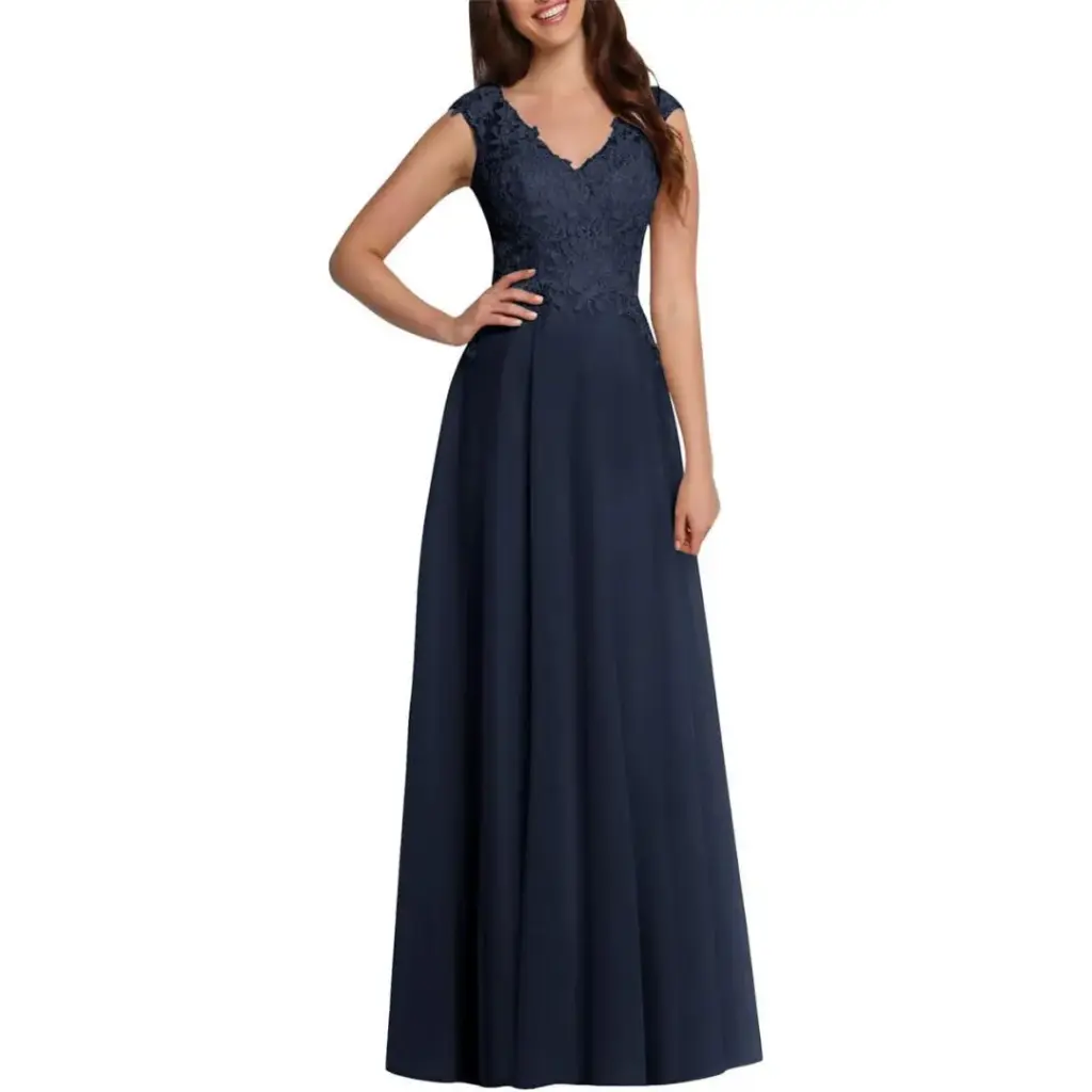 Vestido Azazie C Azul marino T XL