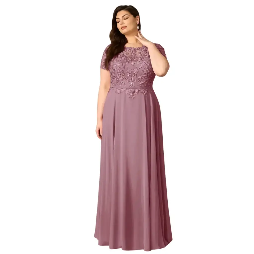 Vestido Azazie C Guinda T 4XL
