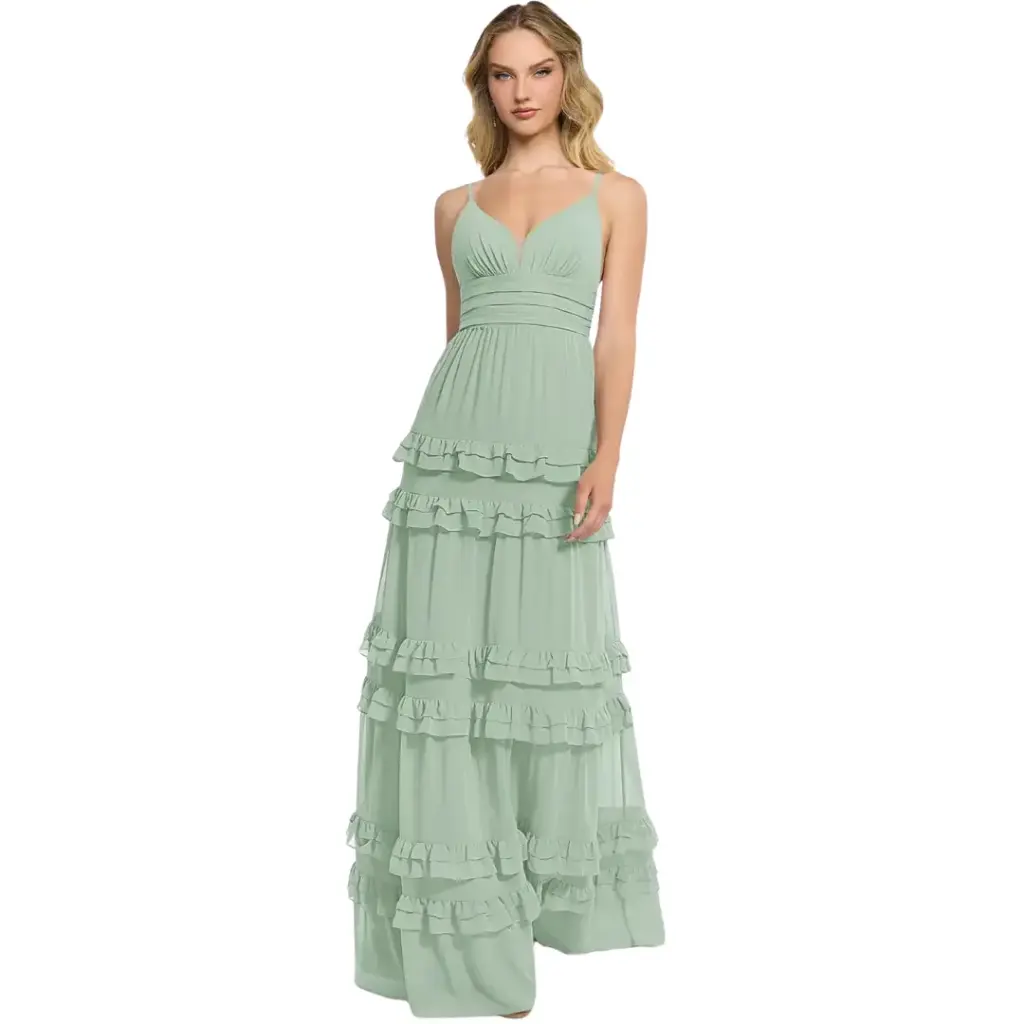 Vestido Azazie C Agave T M