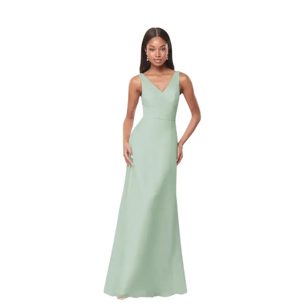 Vestido Azazie C Verde Dusty T M