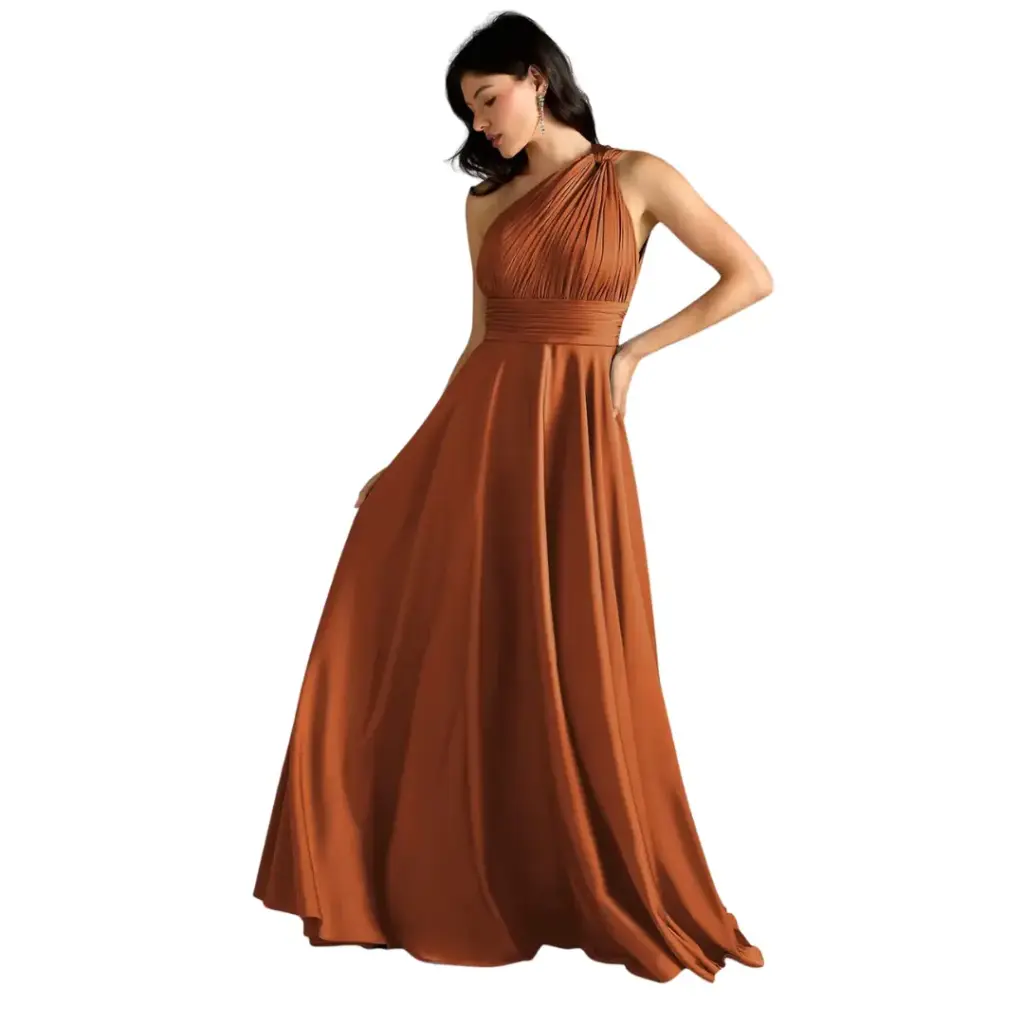 Vestido Azazie C Paprika T L