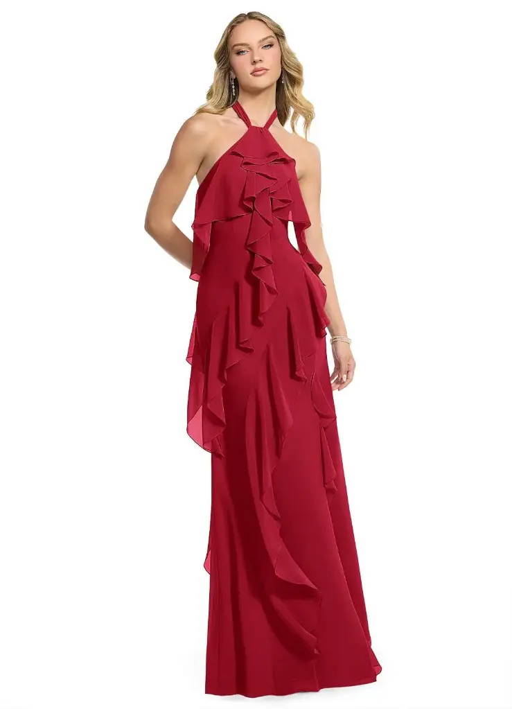 Vestido Azazie C Rojo T XXL