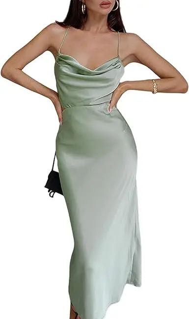 Vestido Azazie C Verde Agave T L