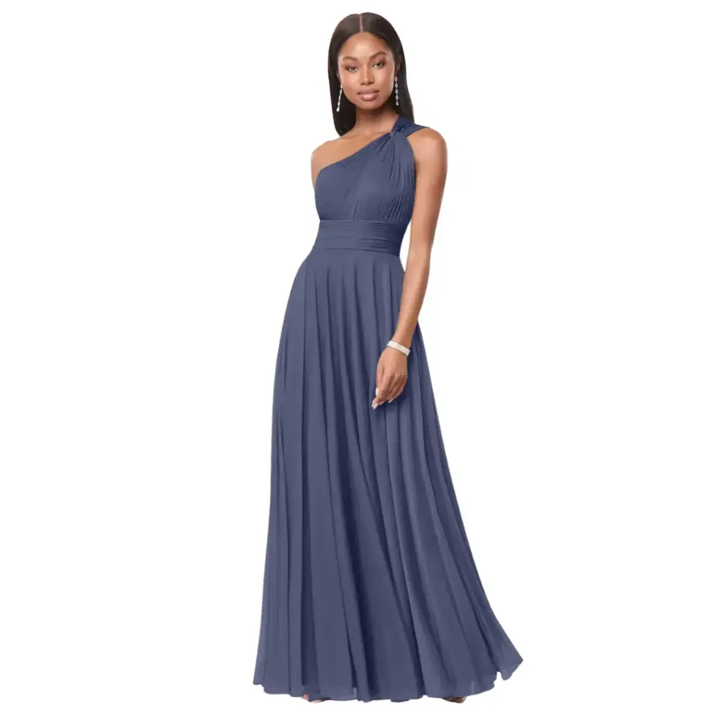 Vestido Azazie C Azul indigo T S