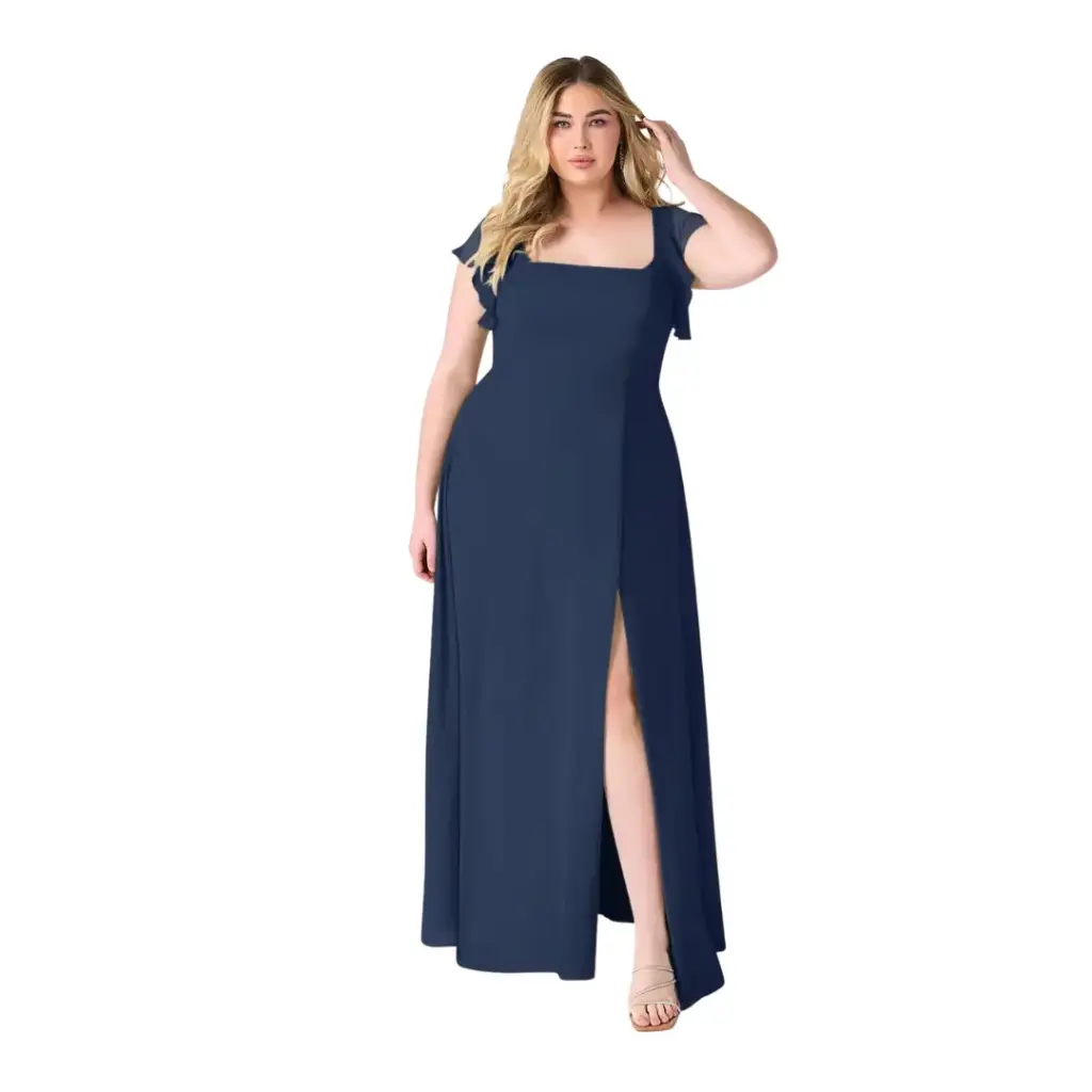 Vestido Azazie C Azul marino T XXL