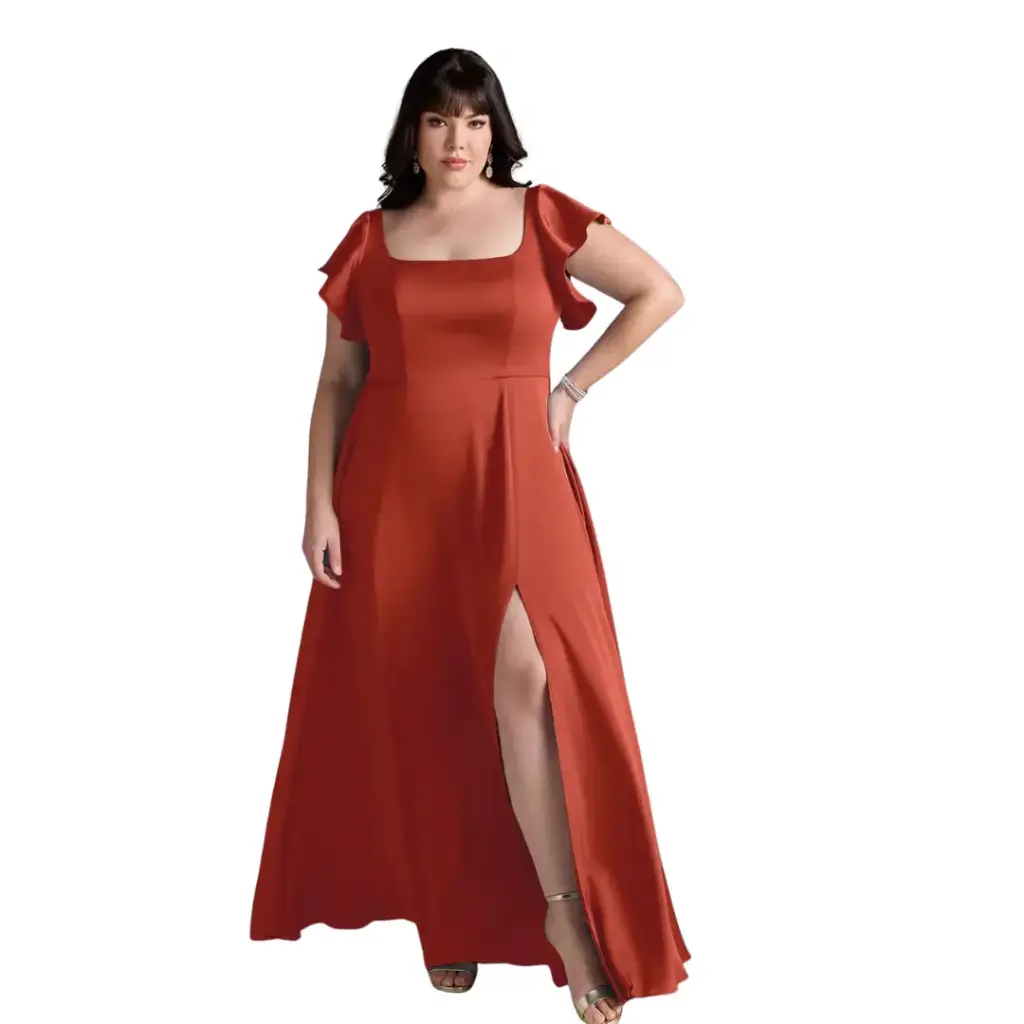 Vestido Azazie C Marron T S