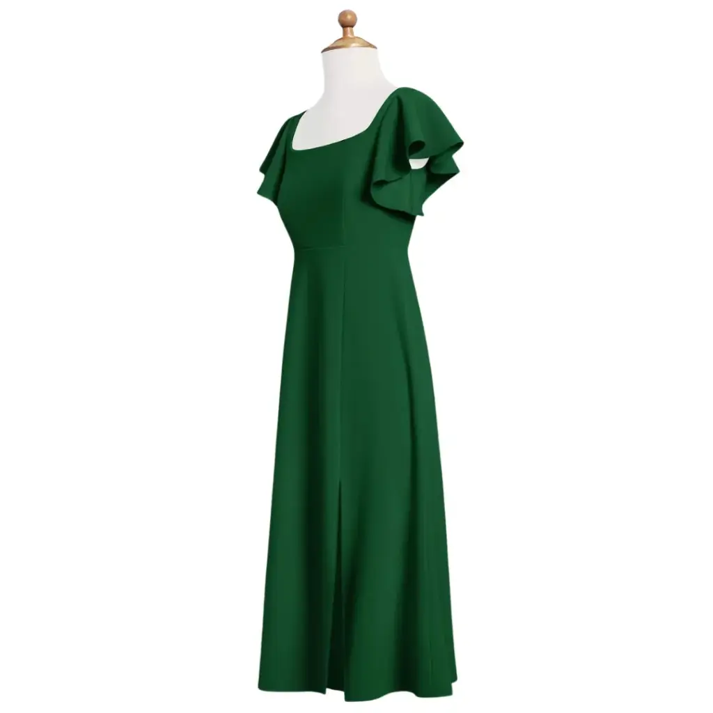 Vestido Azazie C Verde aucalipto T 8