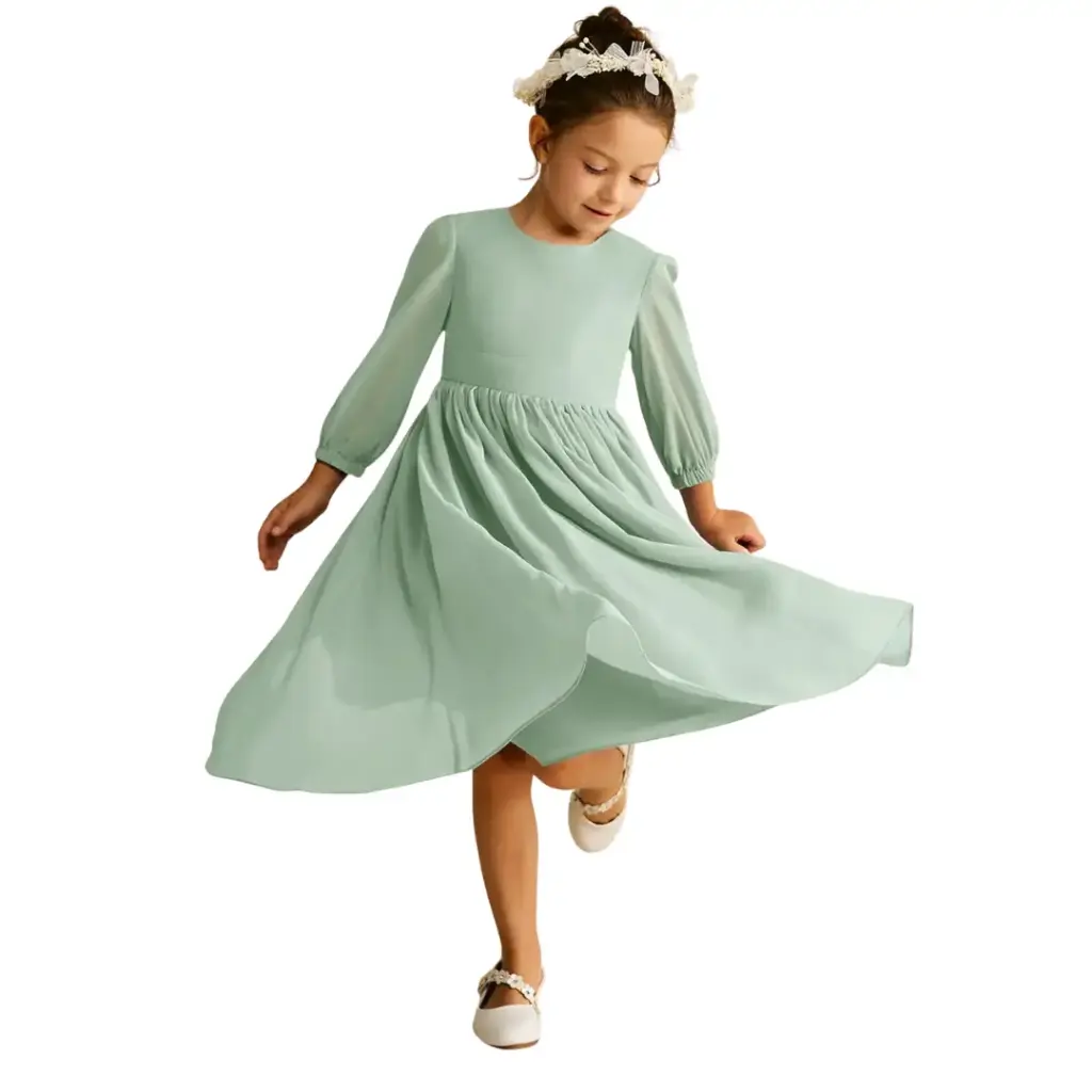 [628049] Vestido Azazie C Verde Agave T 8