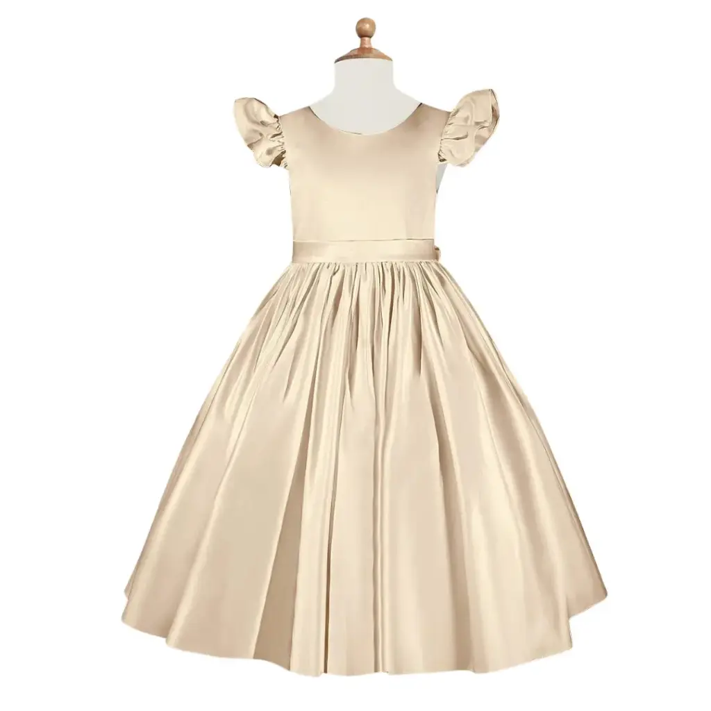 Vestido Azazie C Beige T 5