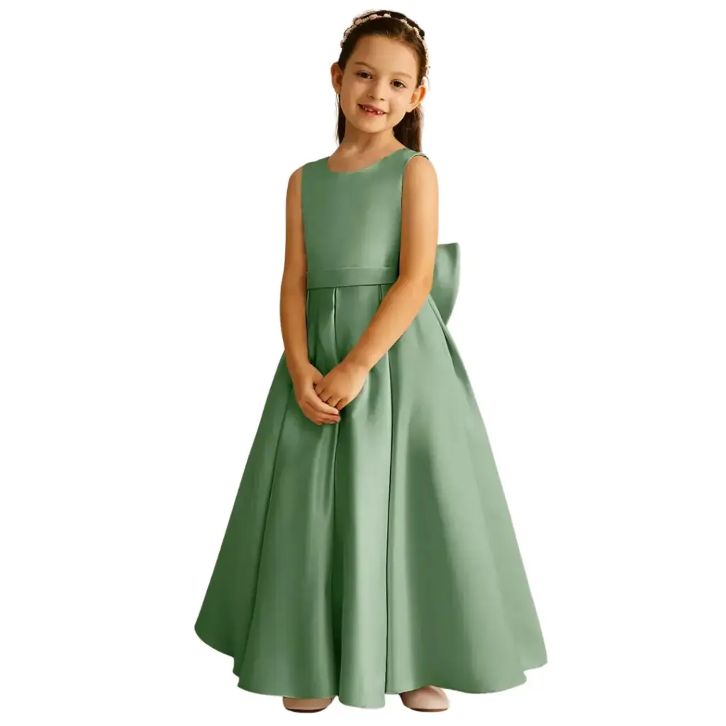 Vestido Azazie C Verde Matcha T 8