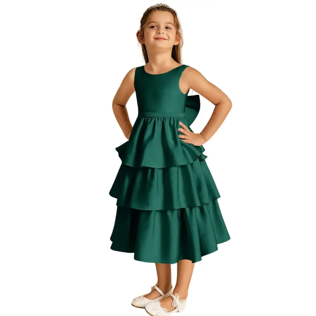 [580898] Vestido Azazie C Verde esmeralda T 10
