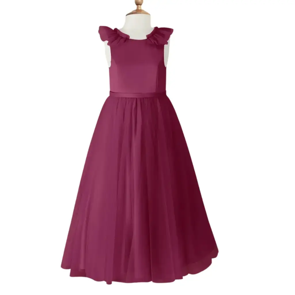 Vestido Azazie C Vino T 14