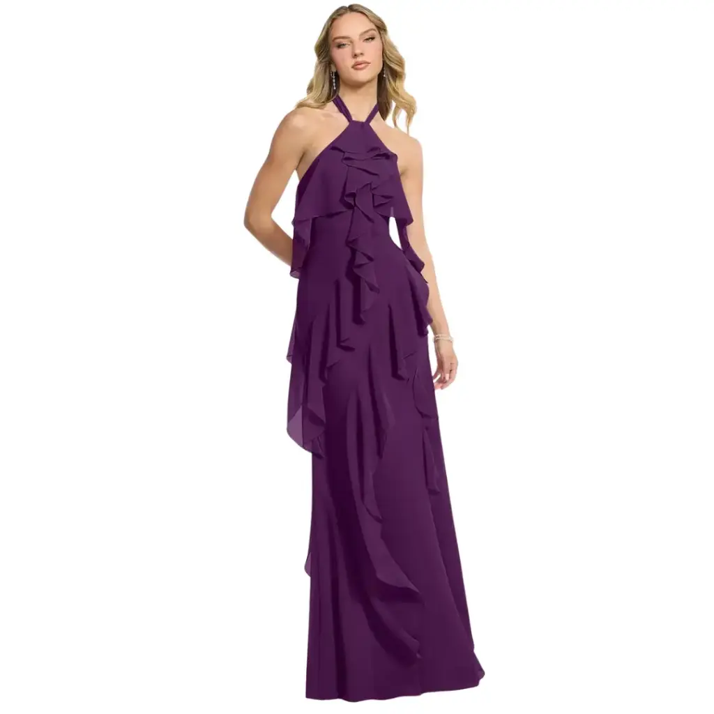 Vestido Azazie C Morado T M