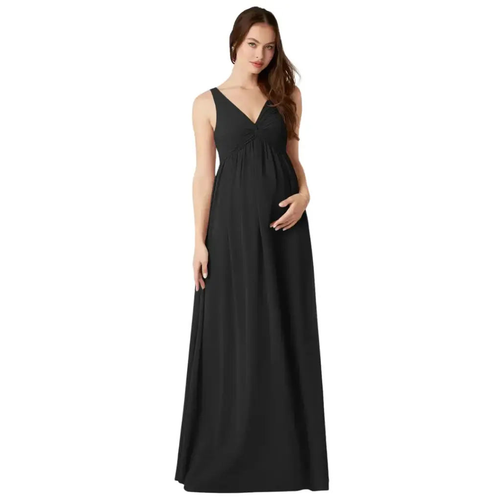 Vestido Azazie C Negro T M