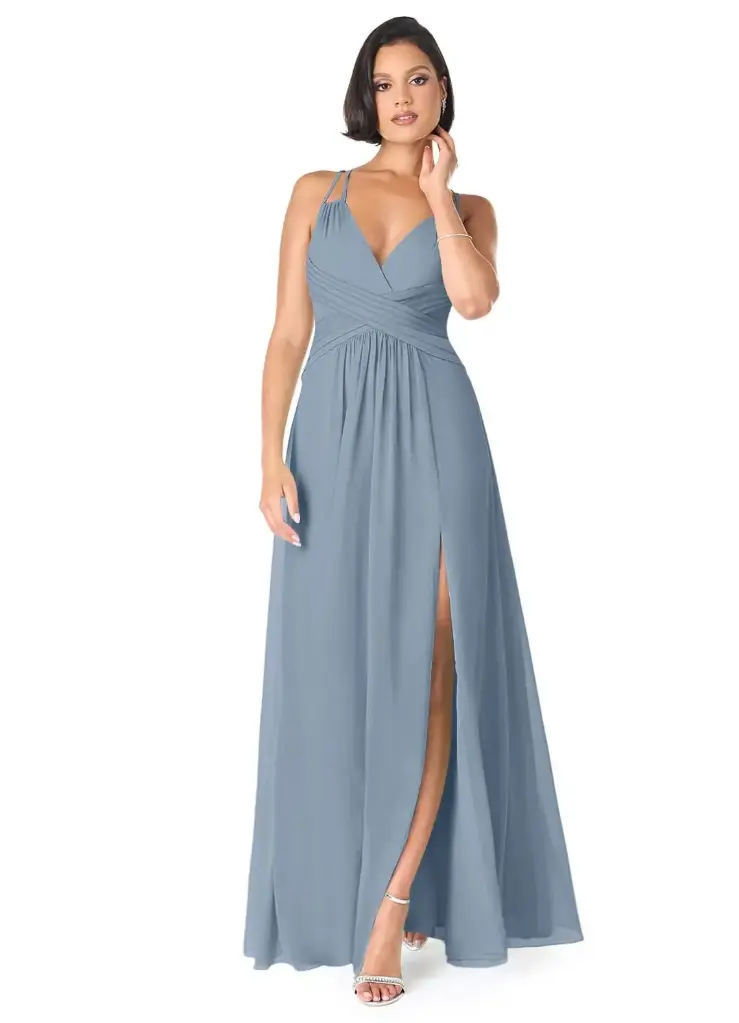 Vestido Azazie C Azul dusty T 4XL 
