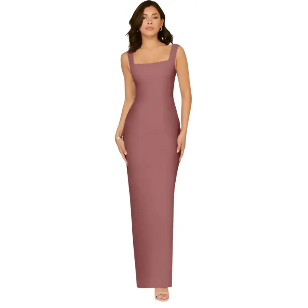 Vestido Azazie C Rosa desert T M