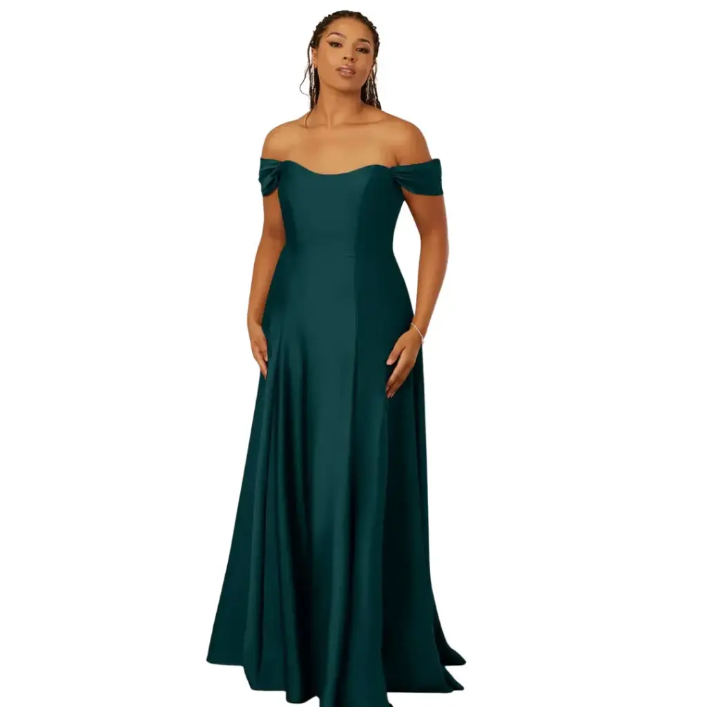 [827884] Vestido Azazie C Vesde esmeralda T XL