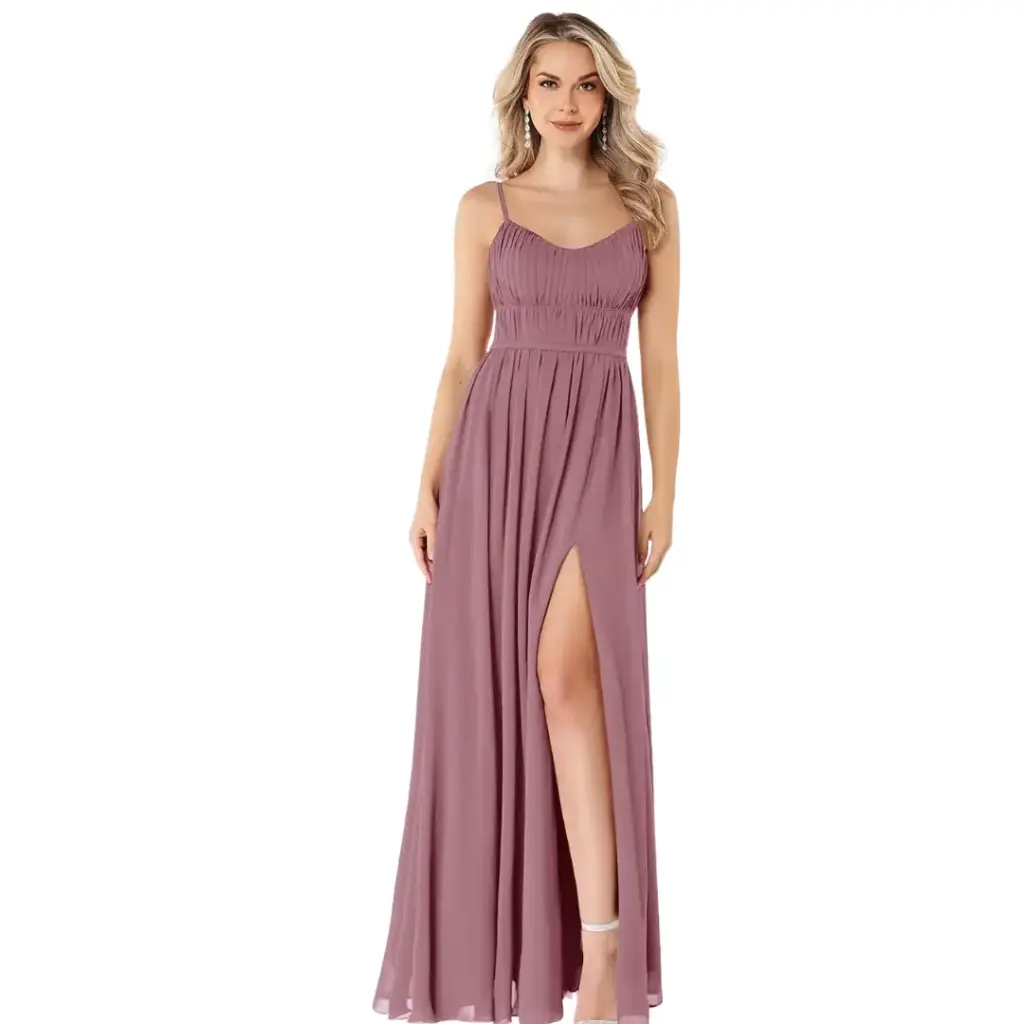 [642131] Vestido Azazie C Palo de rosa T XXL