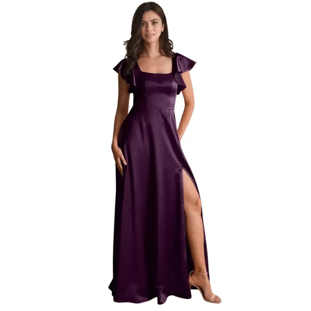 [591238] Vestido Azazie C Morado T L