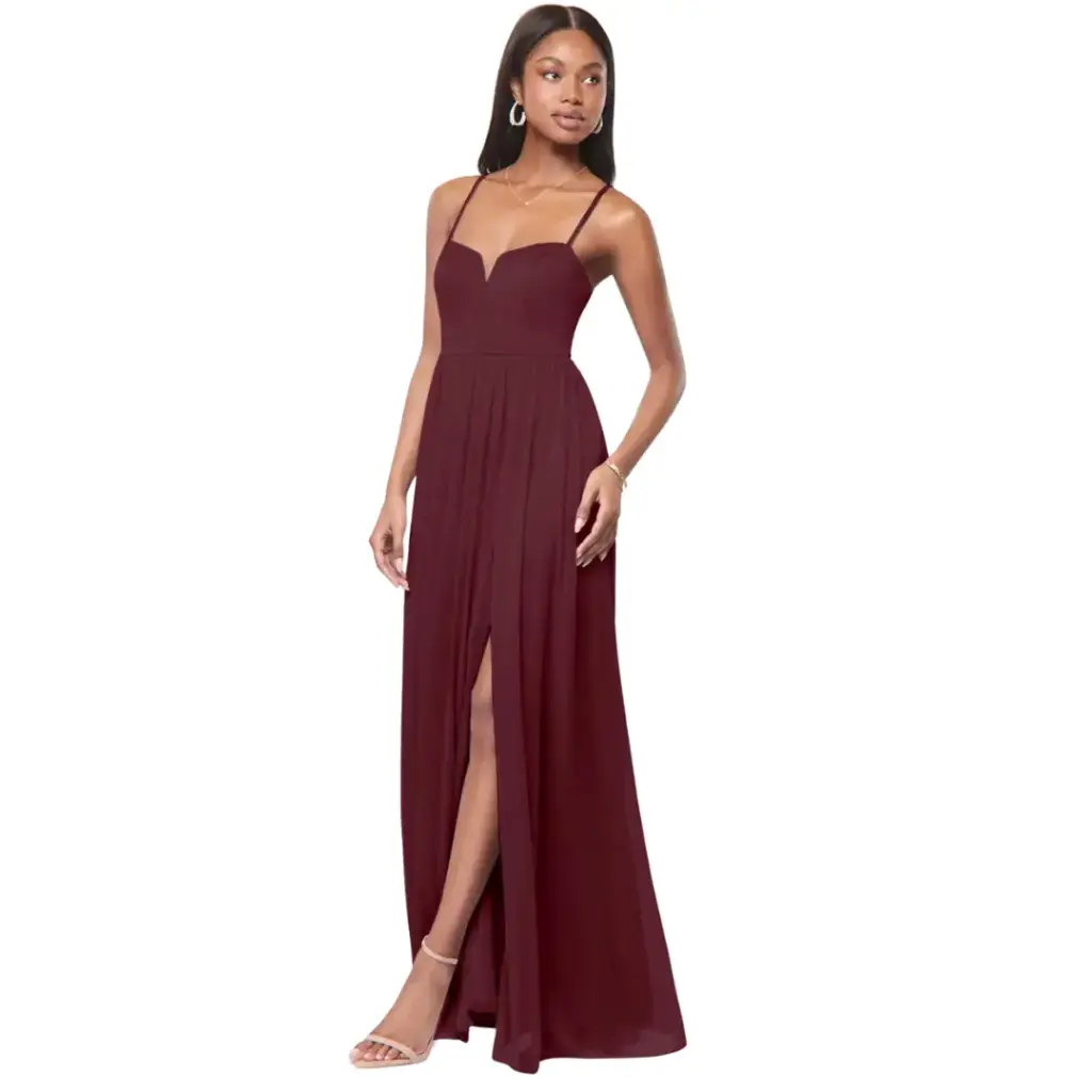 [822761] Vestido Azazie C Rojo T XL