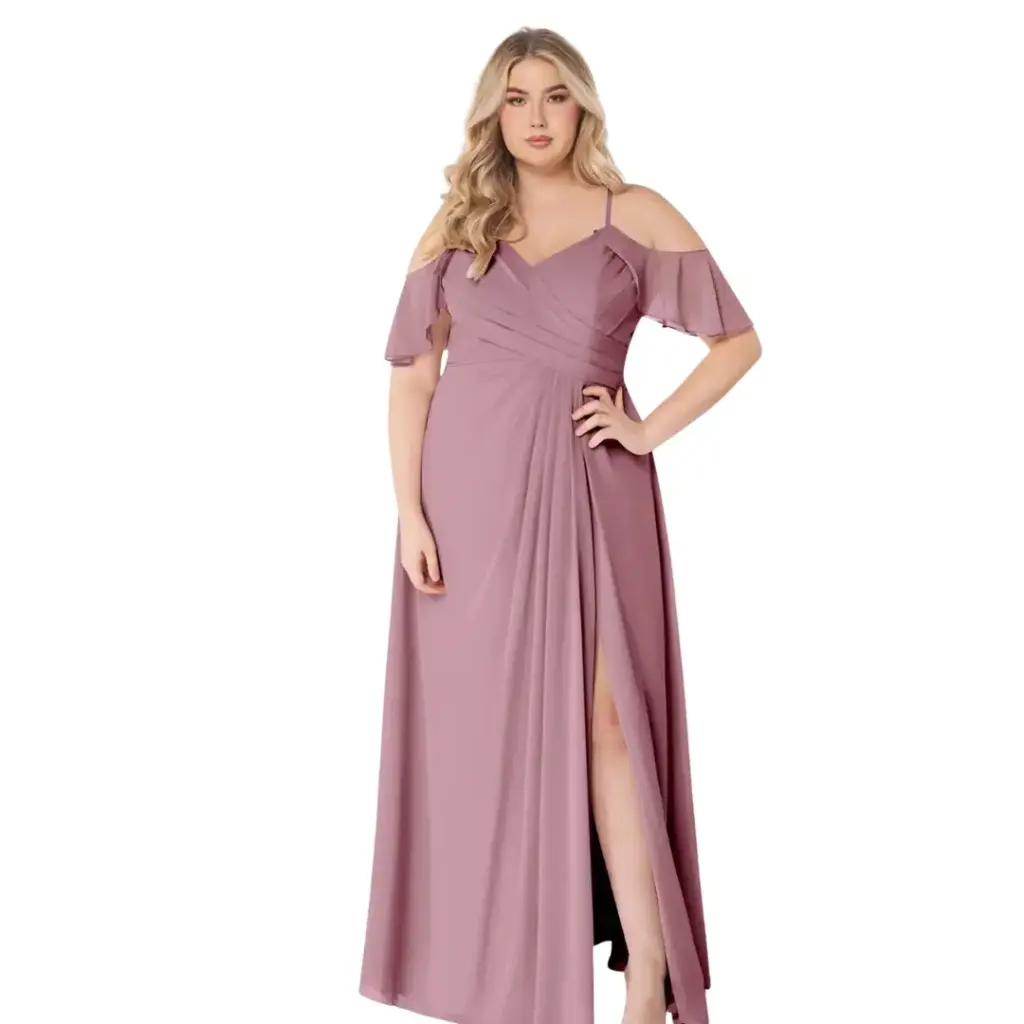 [678666] Vestido Azazie C palo de rosa T 3XL
