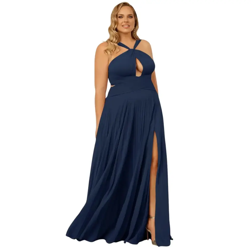 Vestido Azazie C Azul marino T XXL