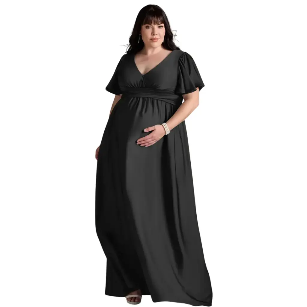 [11017] Vestido Azazie C Negro T 4XL