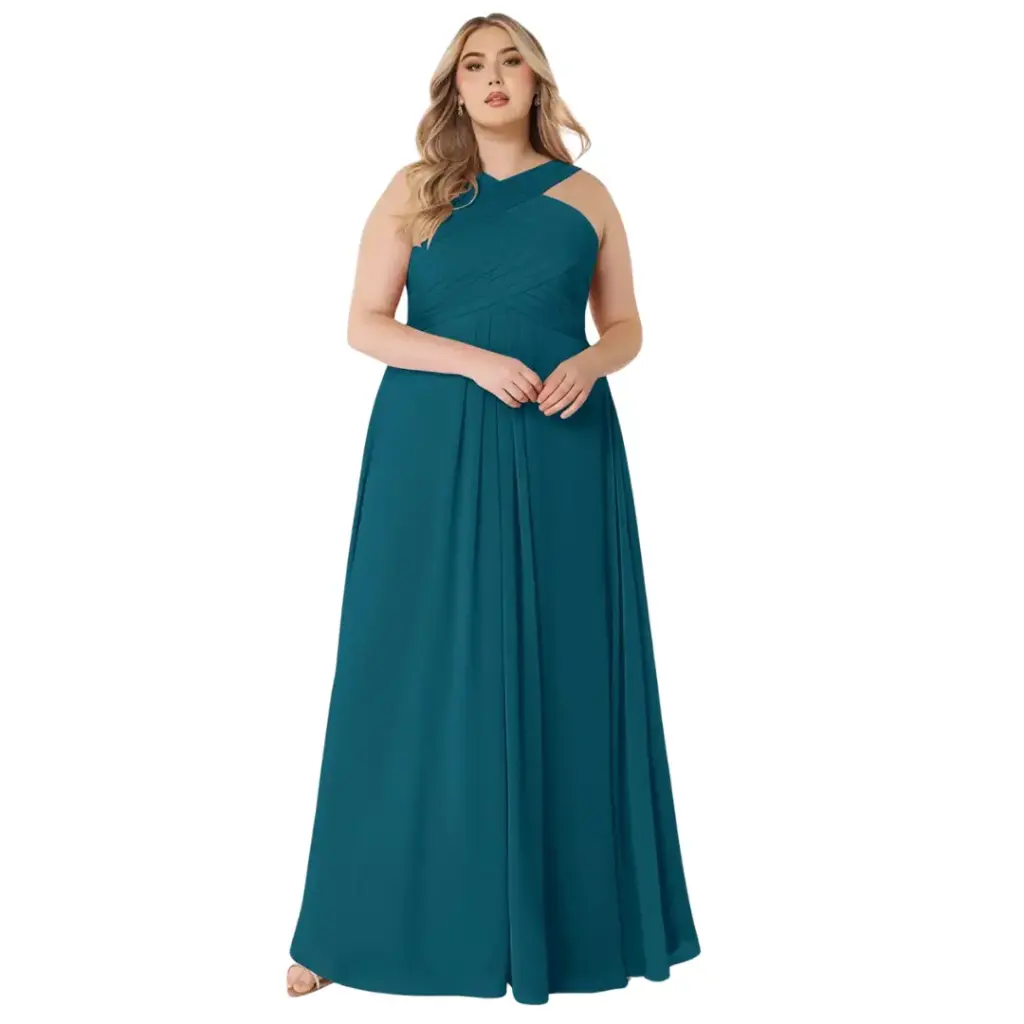 [972253] Vestido Azazie C Azul ink T XL