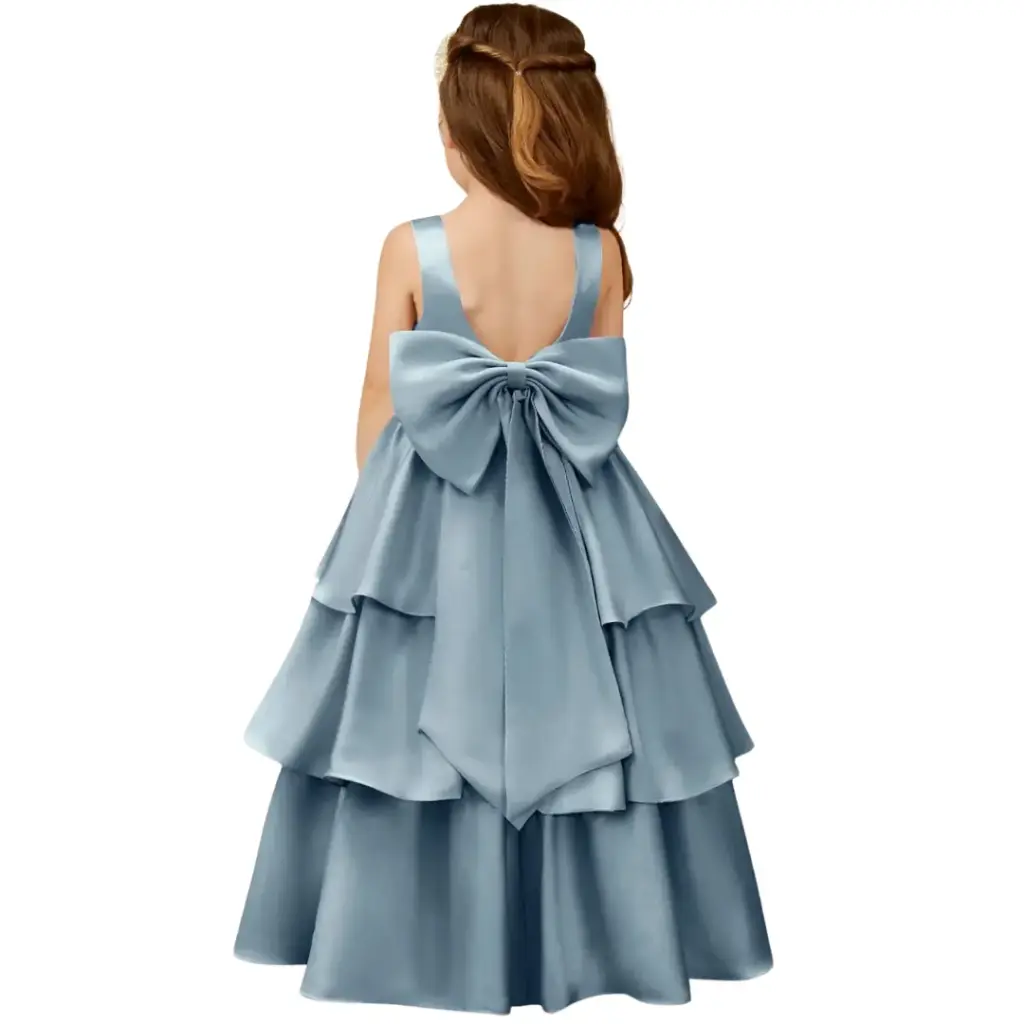 Vestido Azazie C Azul dusty T 6