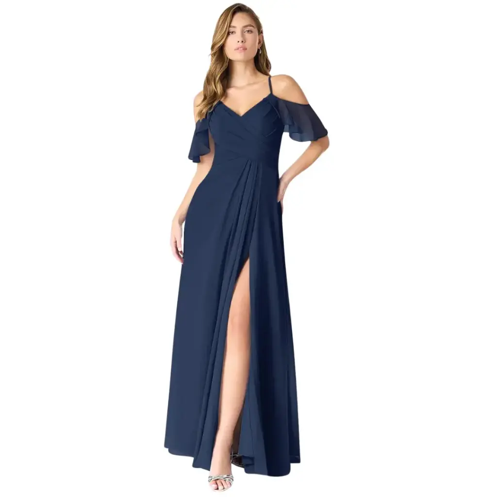 [452971] Vestido Azazie C Azul T 8