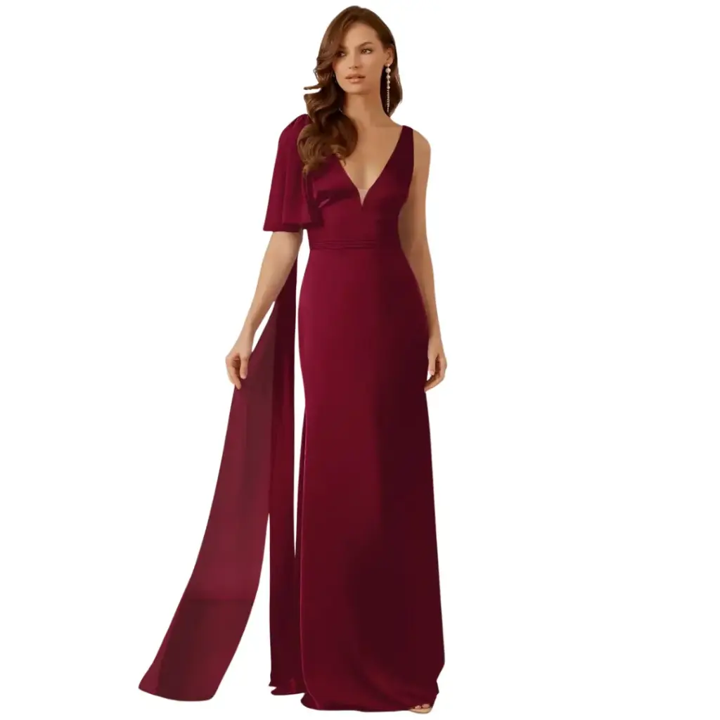 [225352] Vestido Azazie C Vino T L