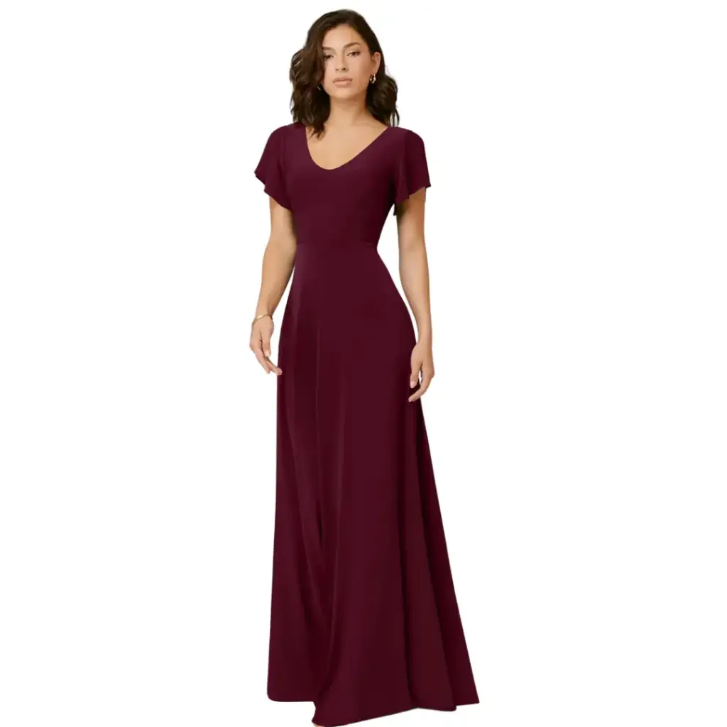 [753869] Vestido Azazie C Vino T XL