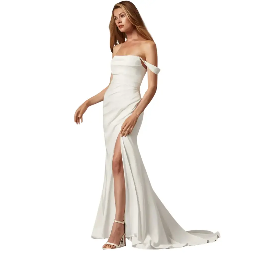 Vestido de Novia Azazie C Blanco T L