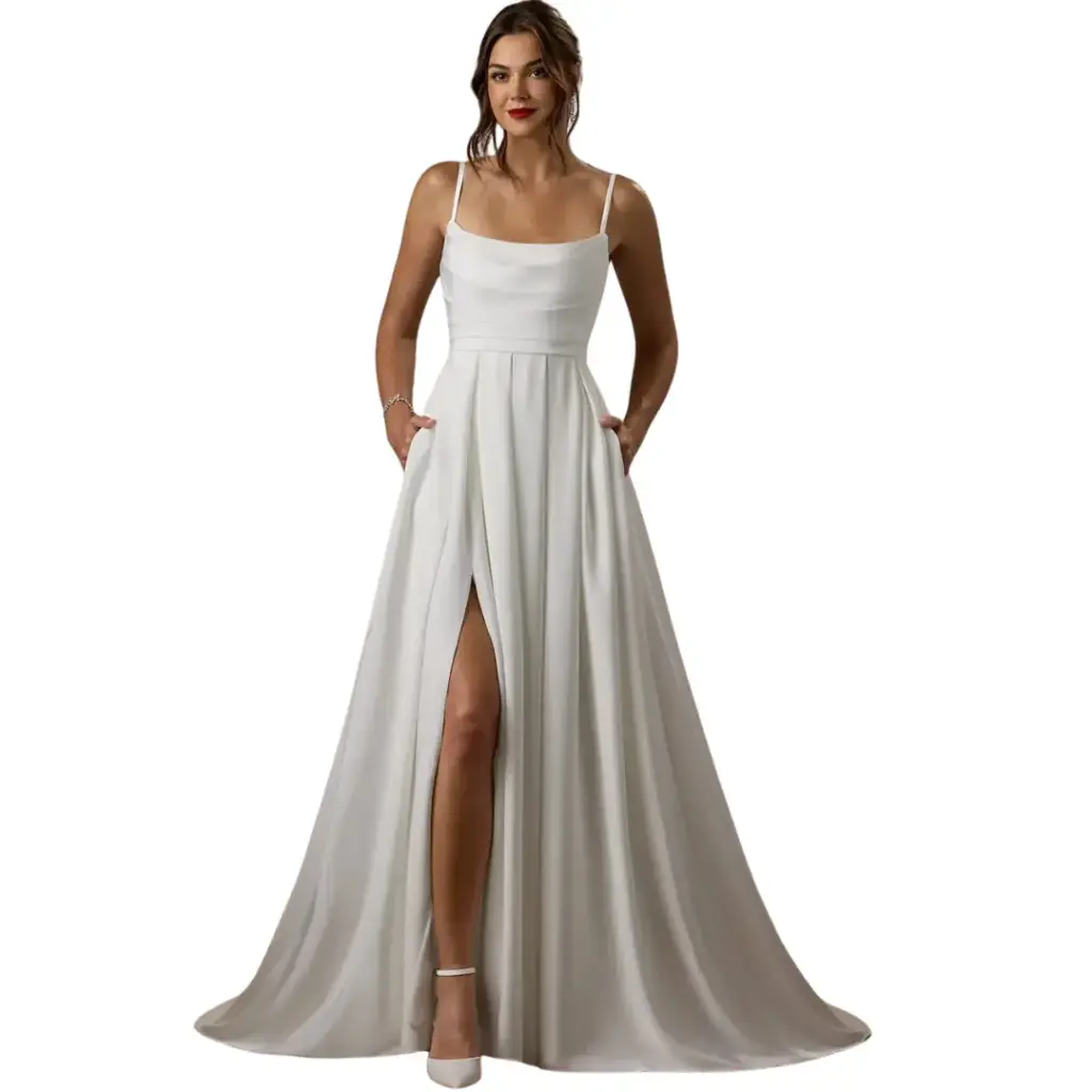 Vestido de Novia C Crema T L