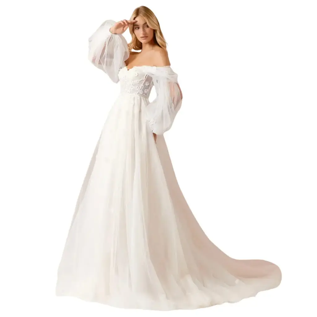 Vestido de Novia Azazie C Champean diamante T S 