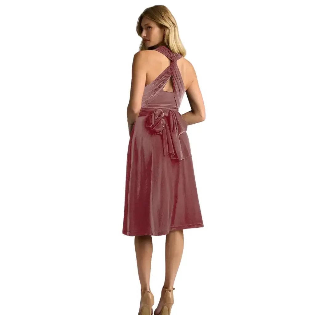[792360] Vestido Azazie C Rosa Berry T S